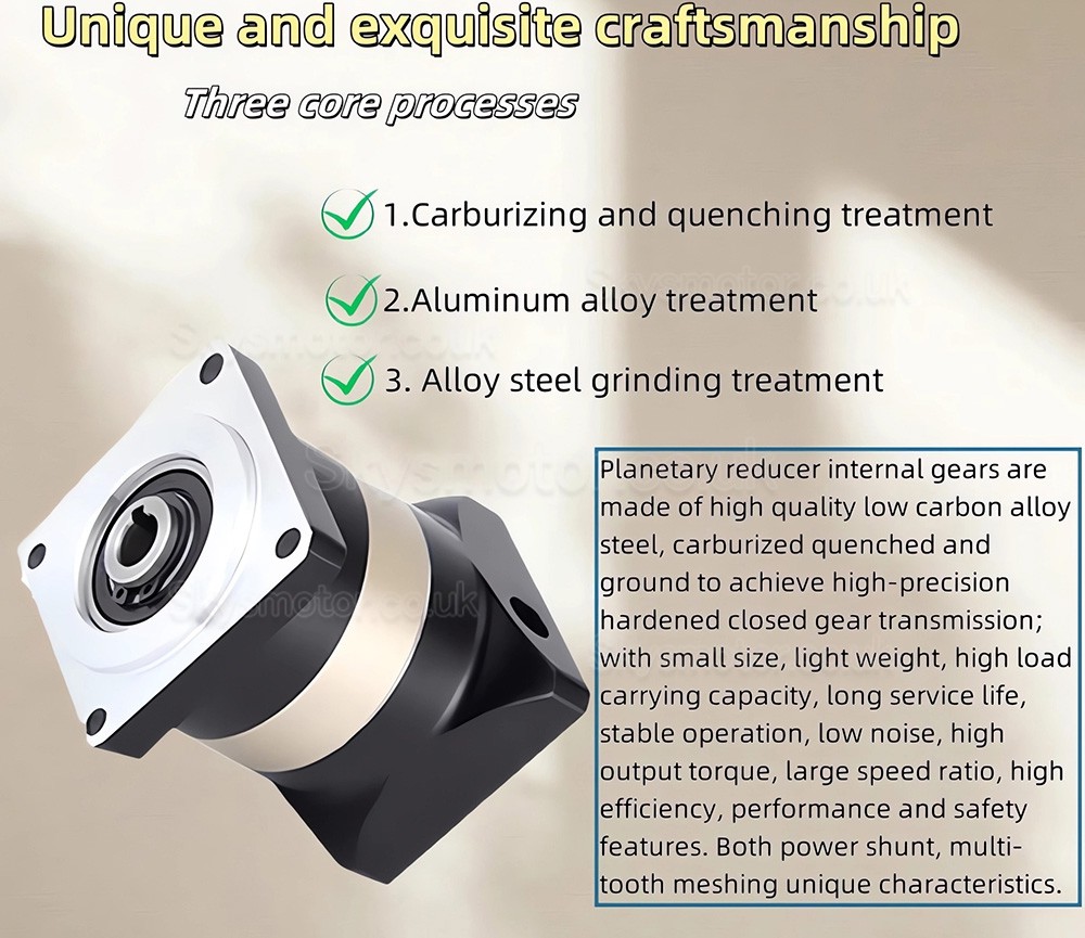 PFN60-160 Series Hollow Hole Output Planetary Gearbox Ratio 3:1 - 100:1 Fit NEMA 23, 34 Stepper Motor 80/110/130/180mm Servo Motor